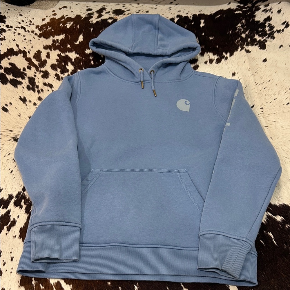 Carhartt Blue Hoodie with Logo